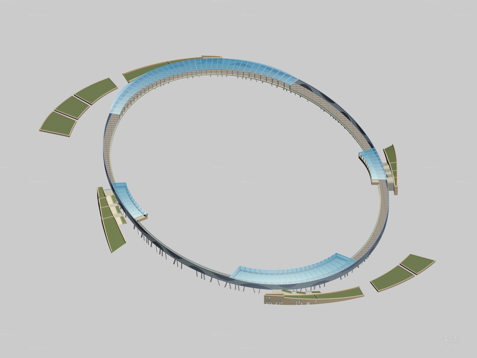 户外天桥33D模型下载【ID:61054731】