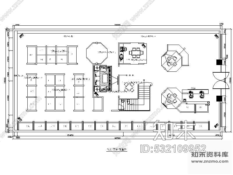 施工图无锡某陶瓷展厅室内装修图施工图下载【ID:532109952】