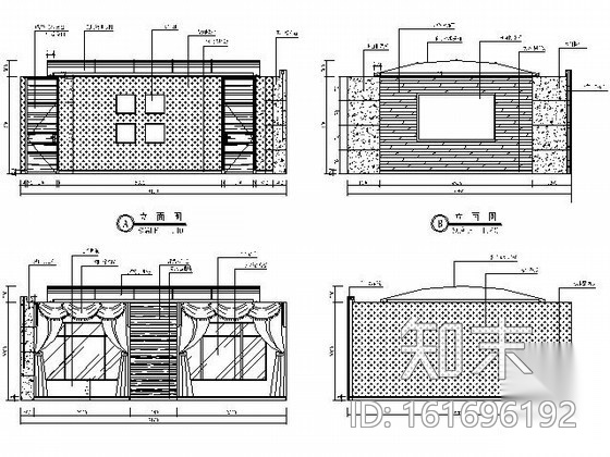 [沈阳]四星园林式宾馆装饰施工图（含效果）cad施工图下载【ID:161696192】