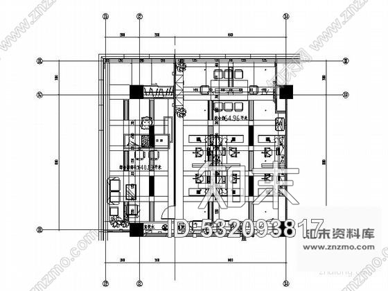 施工图110㎡综合部办公室装修图cad施工图下载【ID:532093817】