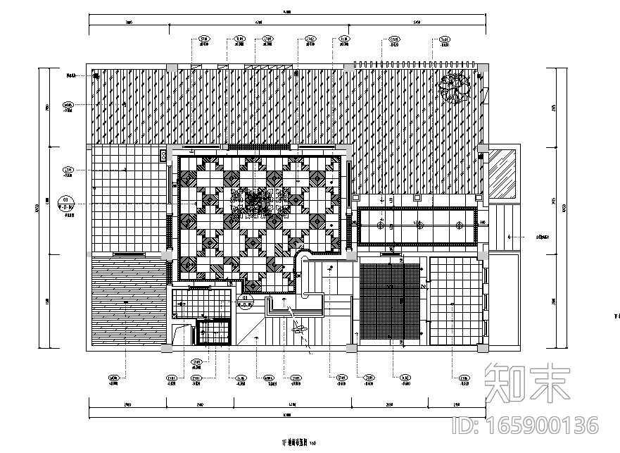 [四川]东南亚450平米联排别墅设计施工图（附效果图）cad施工图下载【ID:165900136】