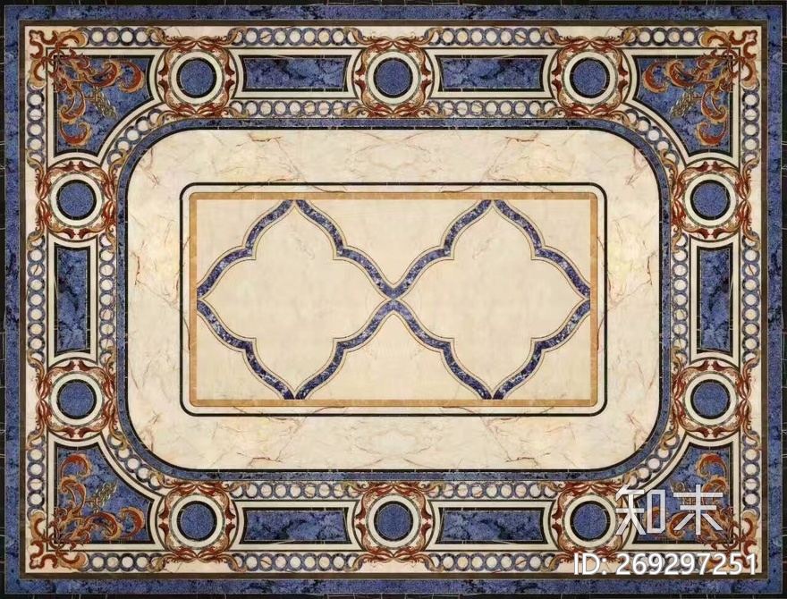 欧式地面拼花贴图下载【ID:269297251】