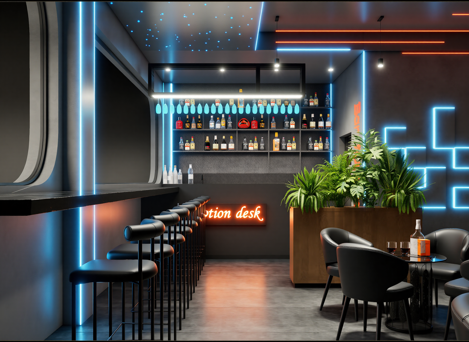 工业酒吧3D模型下载【ID:1214667992】