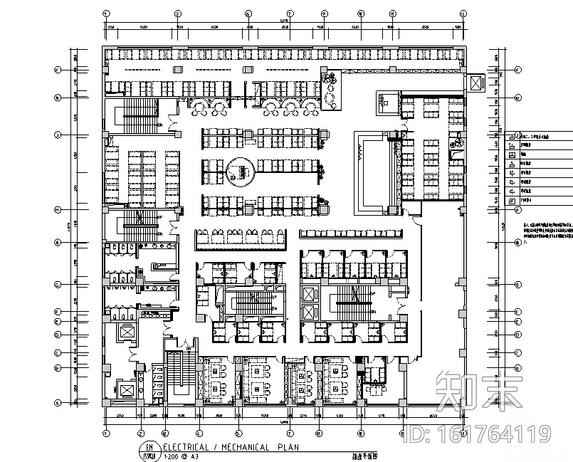 [新疆]线条韵律主题咖啡厅设计施工图（附效果图）cad施工图下载【ID:161764119】