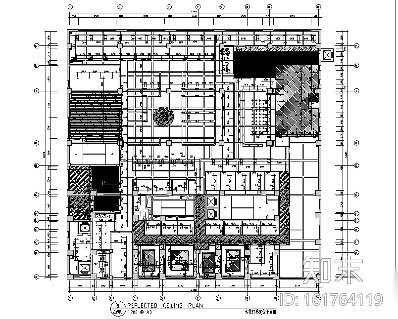 [新疆]线条韵律主题咖啡厅设计施工图（附效果图）cad施工图下载【ID:161764119】