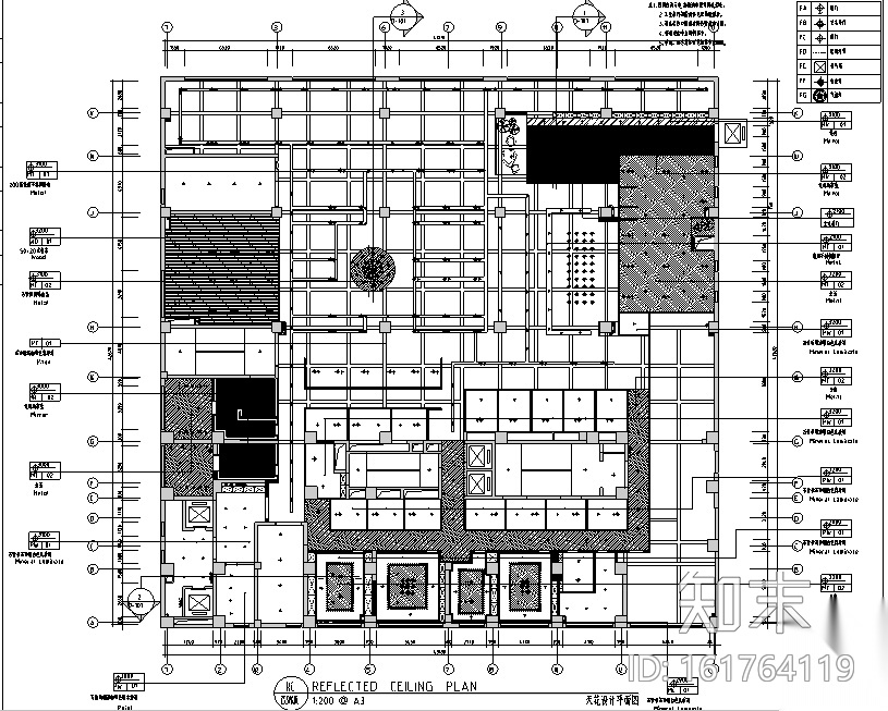 [新疆]线条韵律主题咖啡厅设计施工图（附效果图）cad施工图下载【ID:161764119】