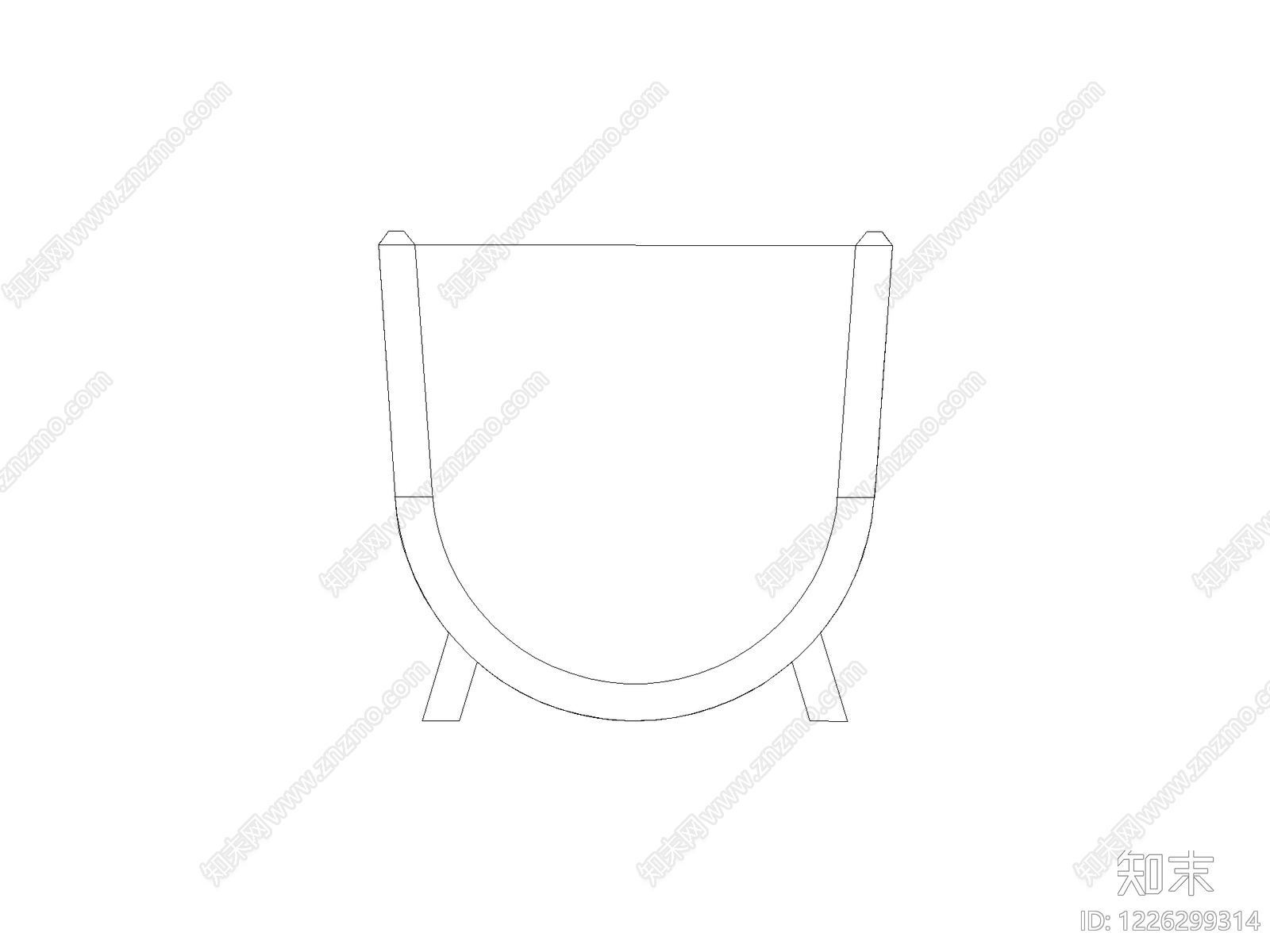 现代椅子CAD图纸