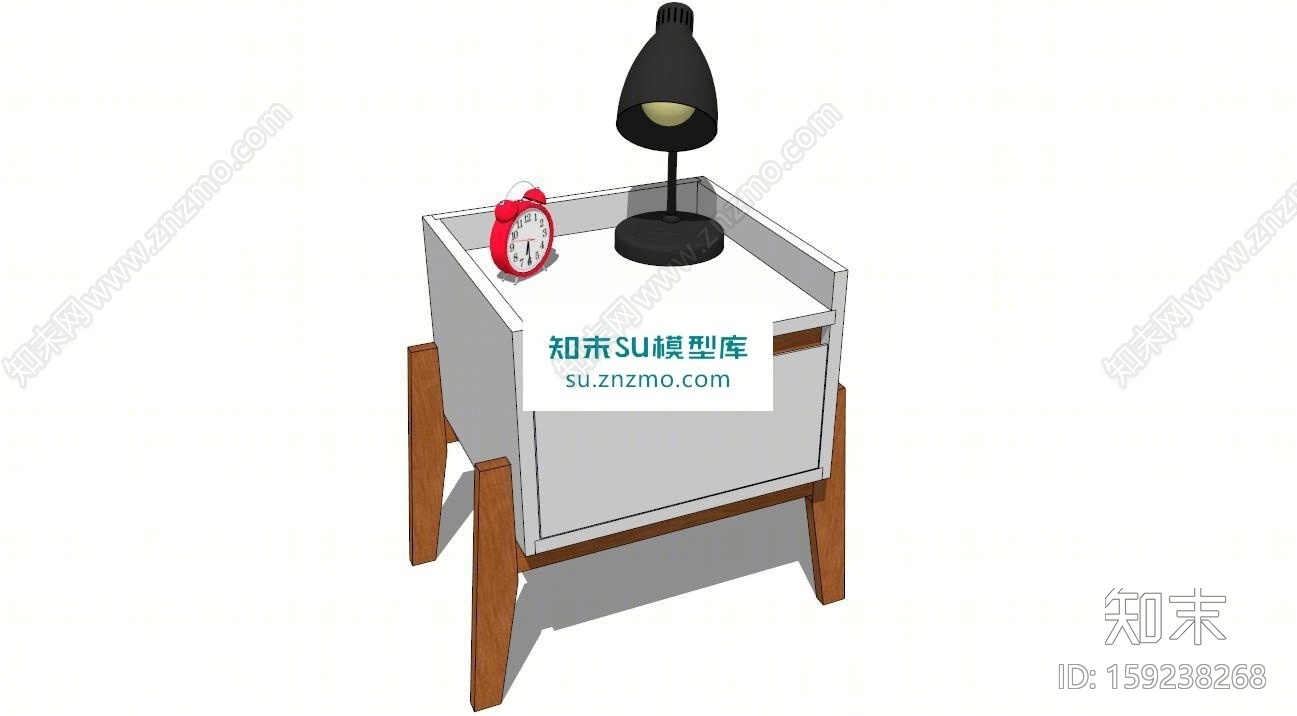 台灯柜SU模型下载【ID:159238268】