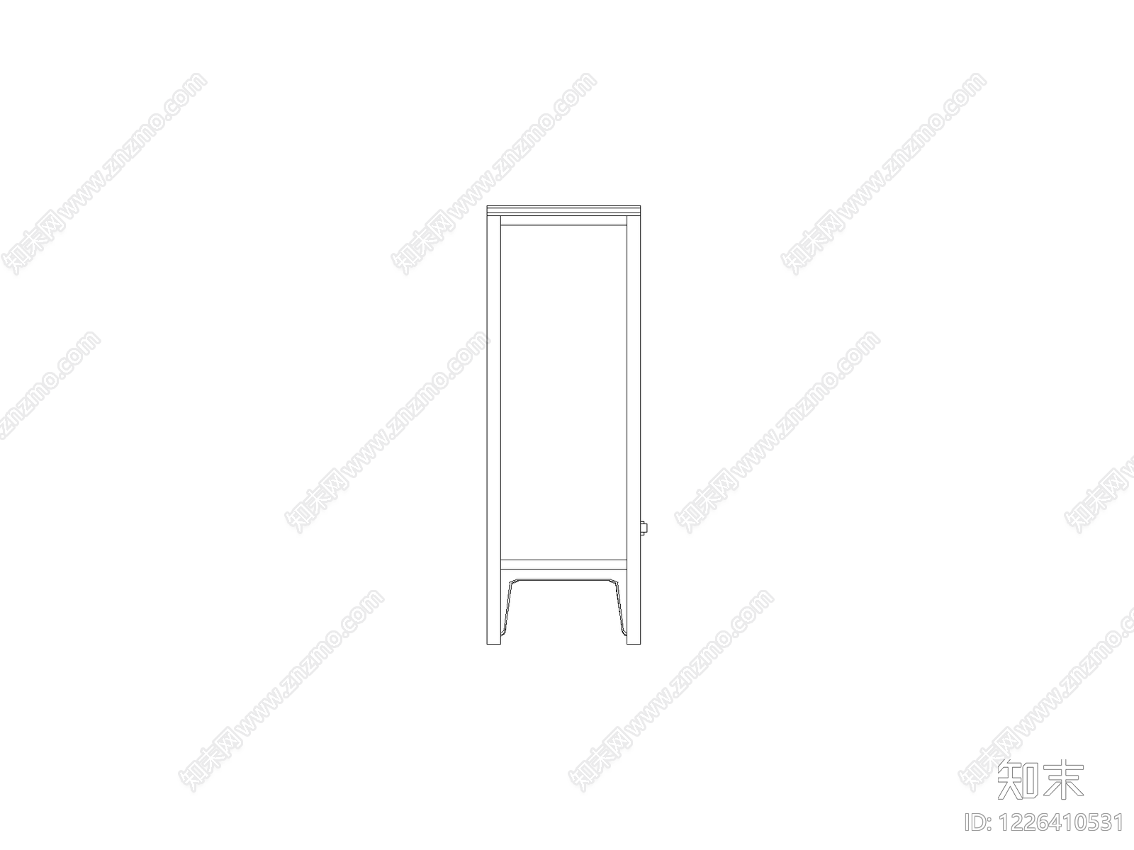 柜子平立面cad施工图下载【ID:1226410531】