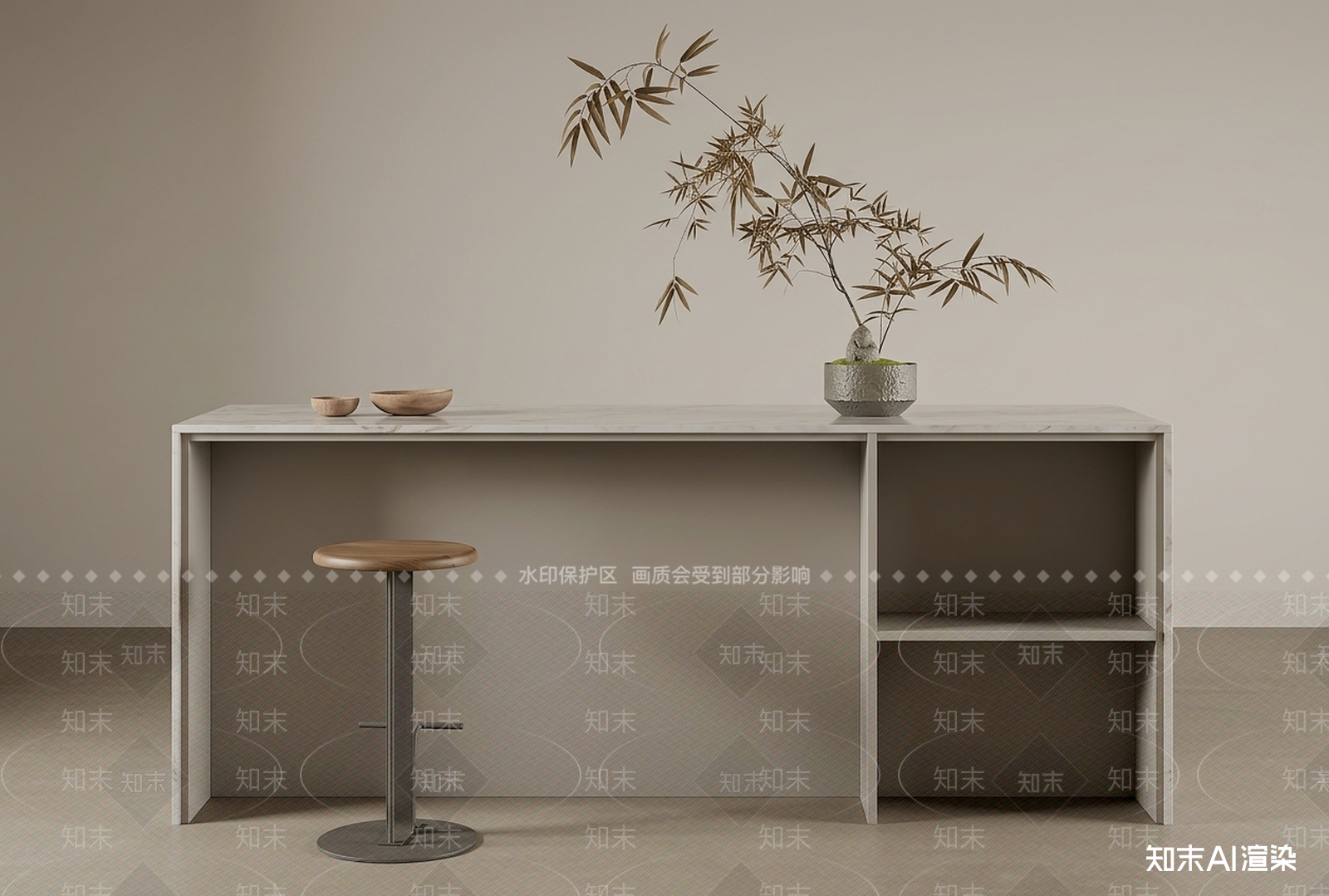 复合式吧台吧台3D模型下载【ID:1227511814】