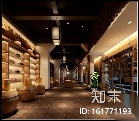 [云南]高端品牌中式风格茶庄装修施工图cad施工图下载【ID:161771193】