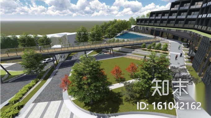 [江苏]旅游度假山庄青山五星级酒店景观方案cad施工图下载【ID:161042162】