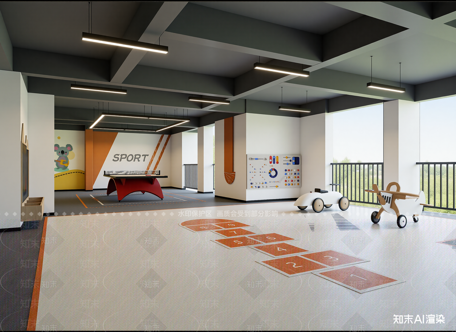 现代儿童乐园3D模型下载【ID:1214988777】