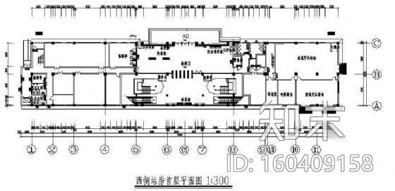 天津地铁一号线施工图（含效果图）cad施工图下载【ID:160409158】