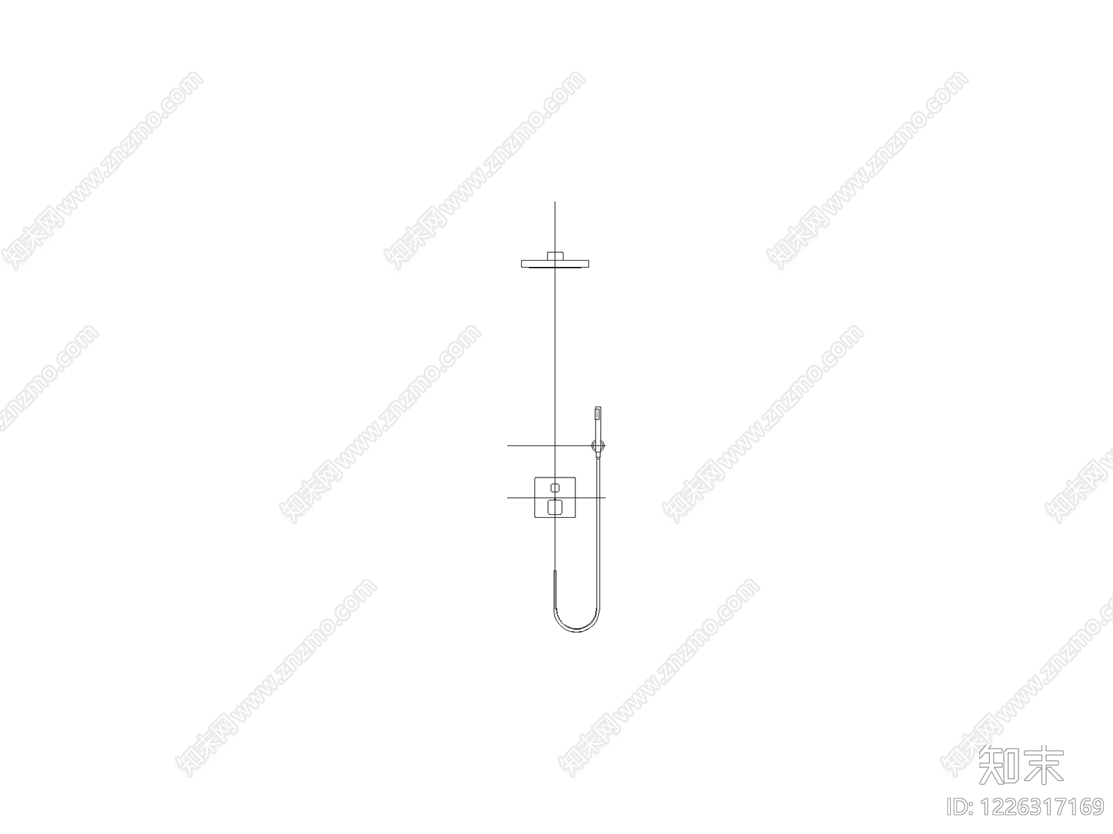 卫浴设施cad施工图下载【ID:1226317169】