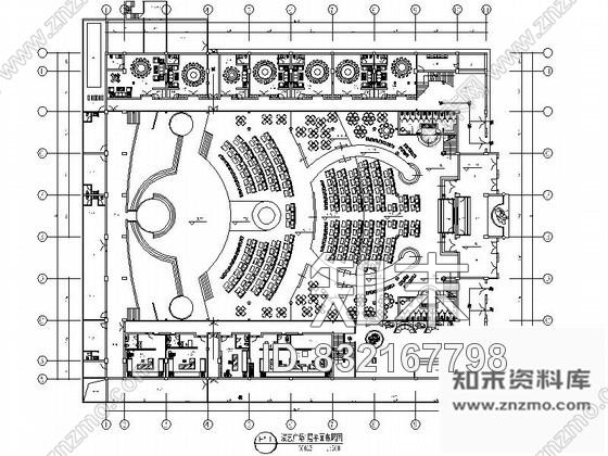 图块/节点安徽某演艺吧演艺厅平面图施工图下载【ID:832167798】