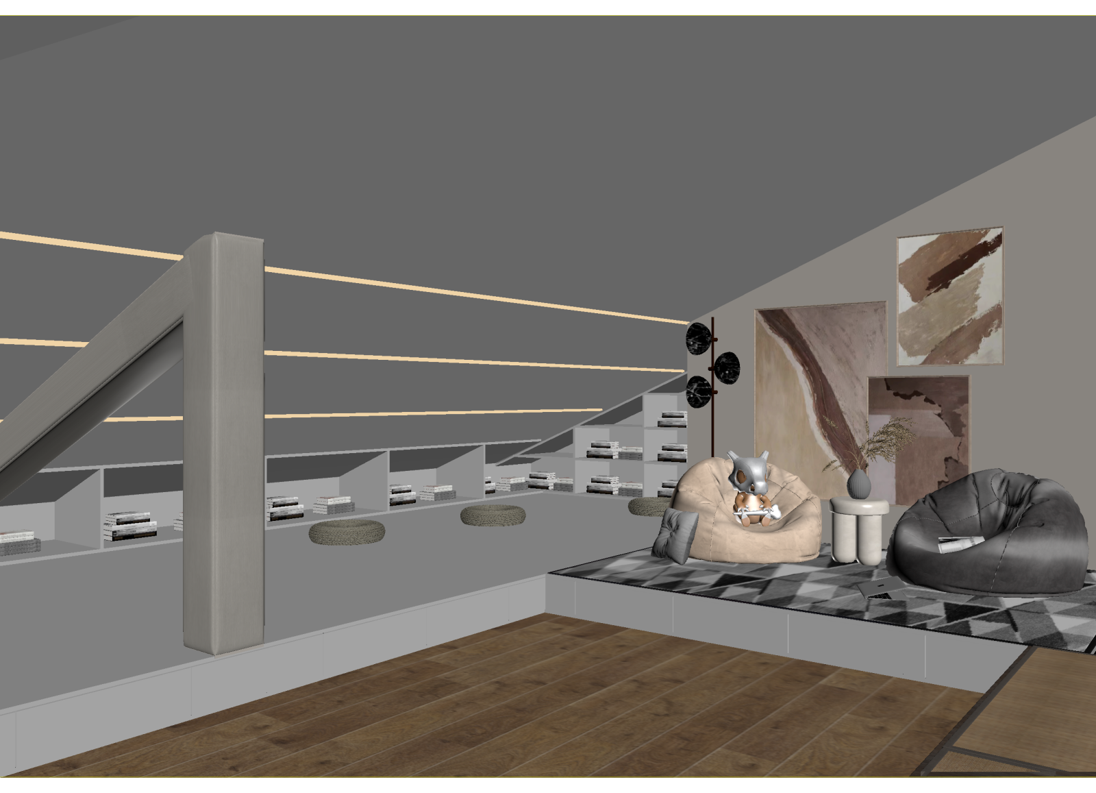 现代儿童娱乐室3D模型下载【ID:1214282507】