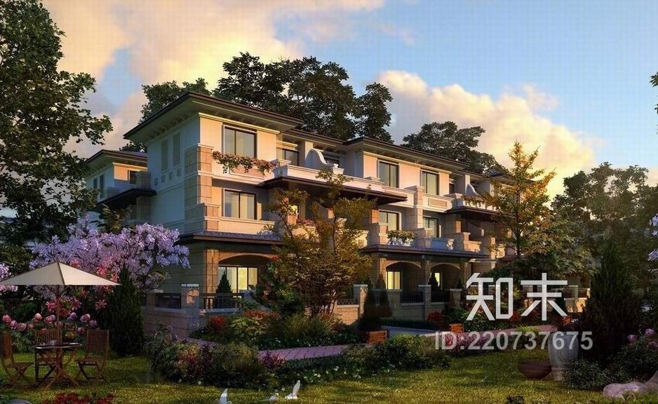 龙湖U城听蓝湾SU模型下载【ID:220737675】