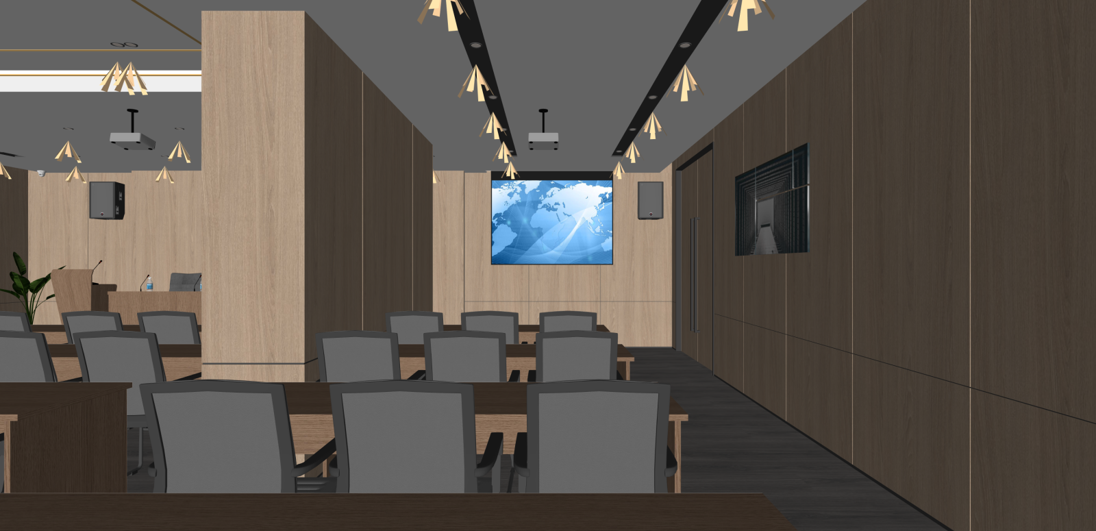 现代报告厅SU模型下载【ID:1216068475】