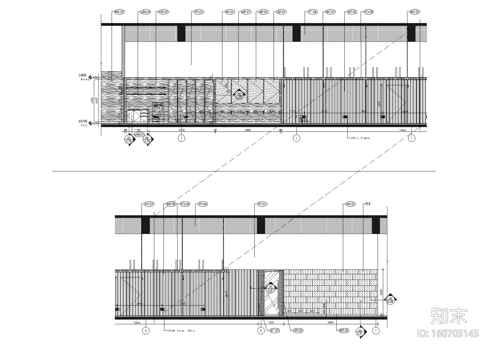[北京]​三层现代联合办公空间设计施工图cad施工图下载【ID:160705145】