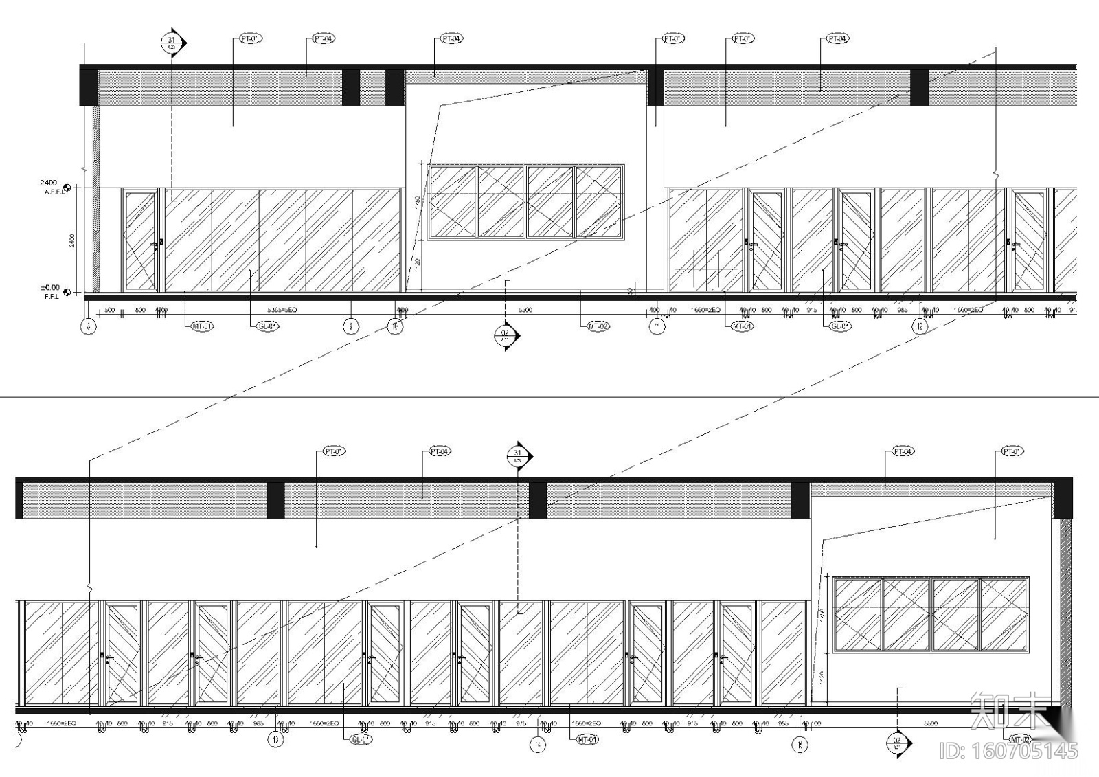 [北京]​三层现代联合办公空间设计施工图cad施工图下载【ID:160705145】