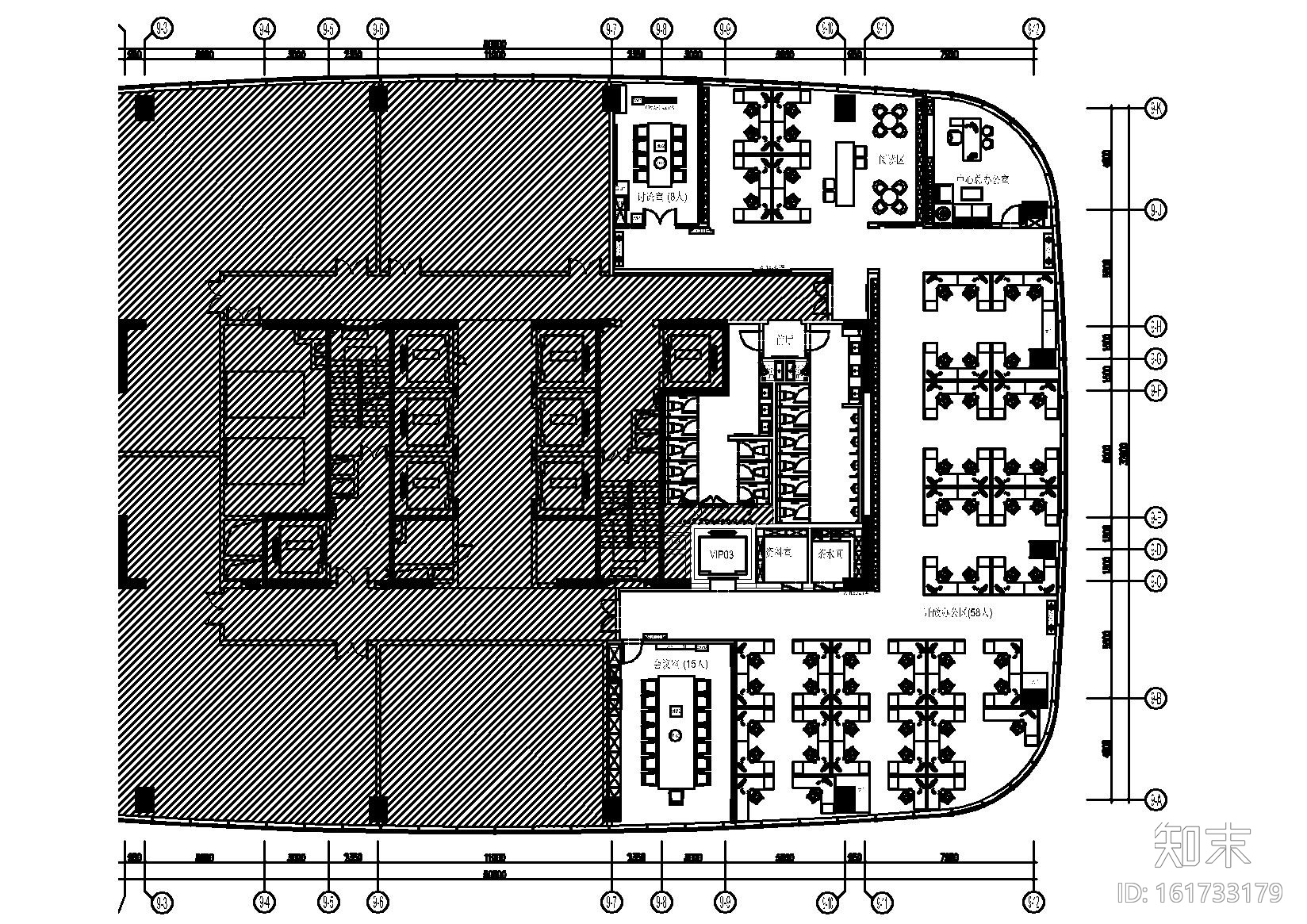 [深圳]-鸿荣源集团总部办公楼施工图+效果图cad施工图下载【ID:161733179】