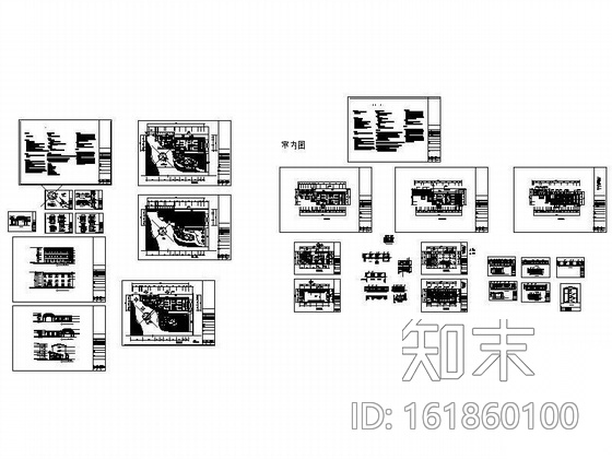 [上海]某联合会所设计装修图cad施工图下载【ID:161860100】