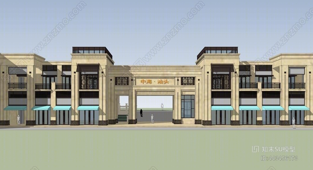 新古典商业SU模型下载【ID:443456173】