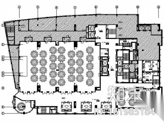 喜来登大酒店宴会厅施工图cad施工图下载【ID:161985184】