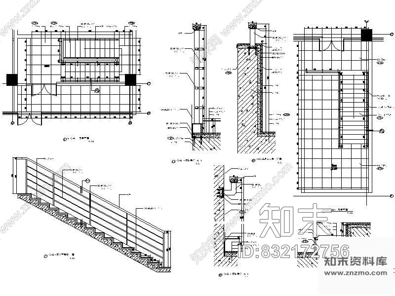 图块/节点医院楼梯详图cad施工图下载【ID:832172756】