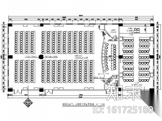 某视频会议室装修设计图cad施工图下载【ID:161725180】