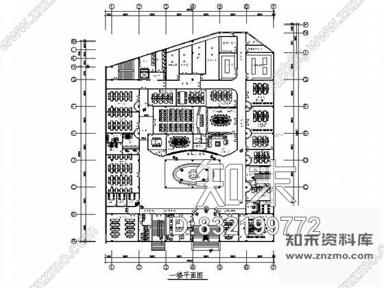 图块/节点办公空间平面布置图cad施工图下载【ID:832199772】