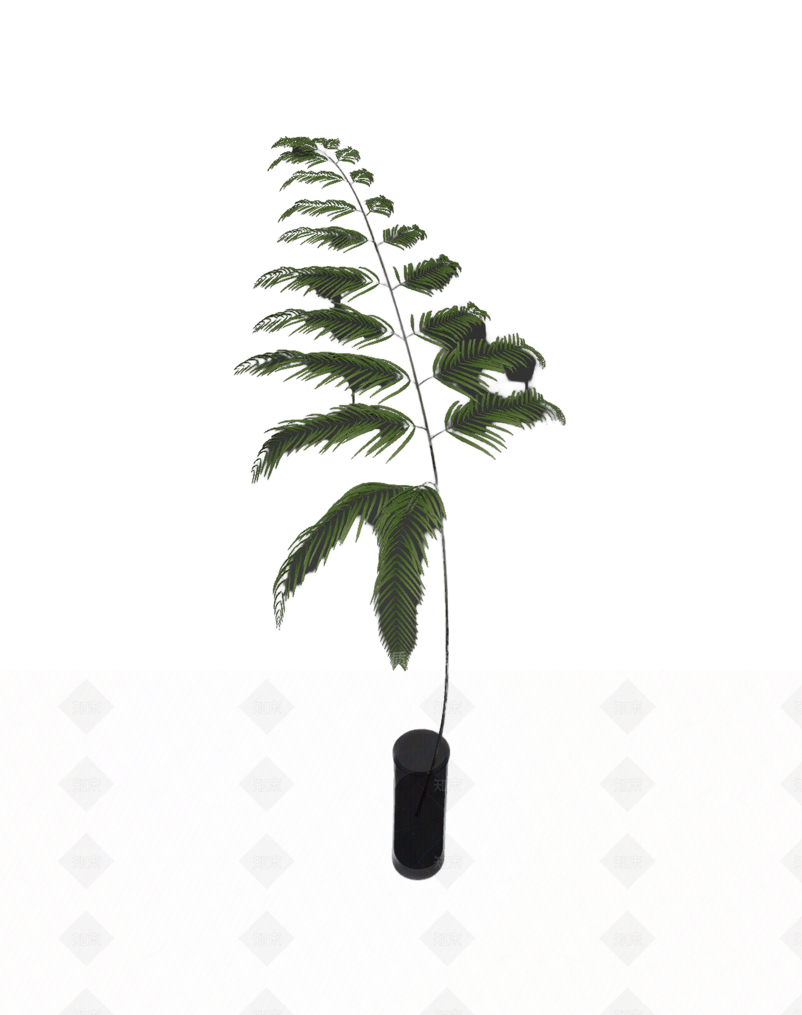 带盆绿植盆栽3D模型下载【ID:1206189653】