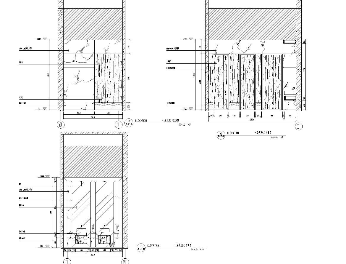 [福建]某中餐厅室内装修施工图及效果图cad施工图下载【ID:161753113】