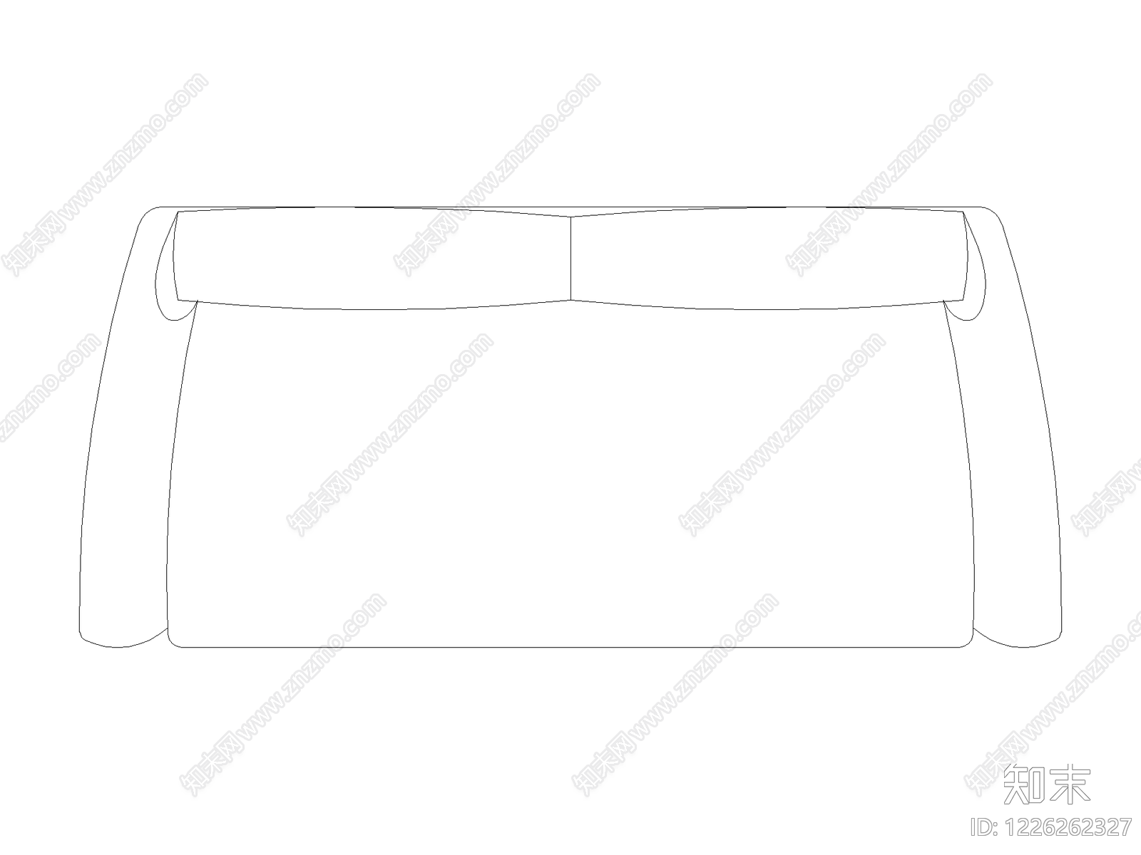 沙发cad施工图下载【ID:1226262327】