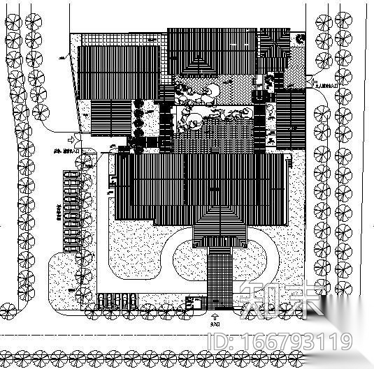 太湖沿岸某会所景观及建筑施工图cad施工图下载【ID:166793119】