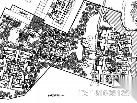 [重庆]某居住区B组团洋房示范区园林施工图cad施工图下载【ID:161098129】