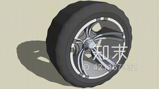 载重车轮胎“泥”轮胎SU模型下载【ID:421167932】