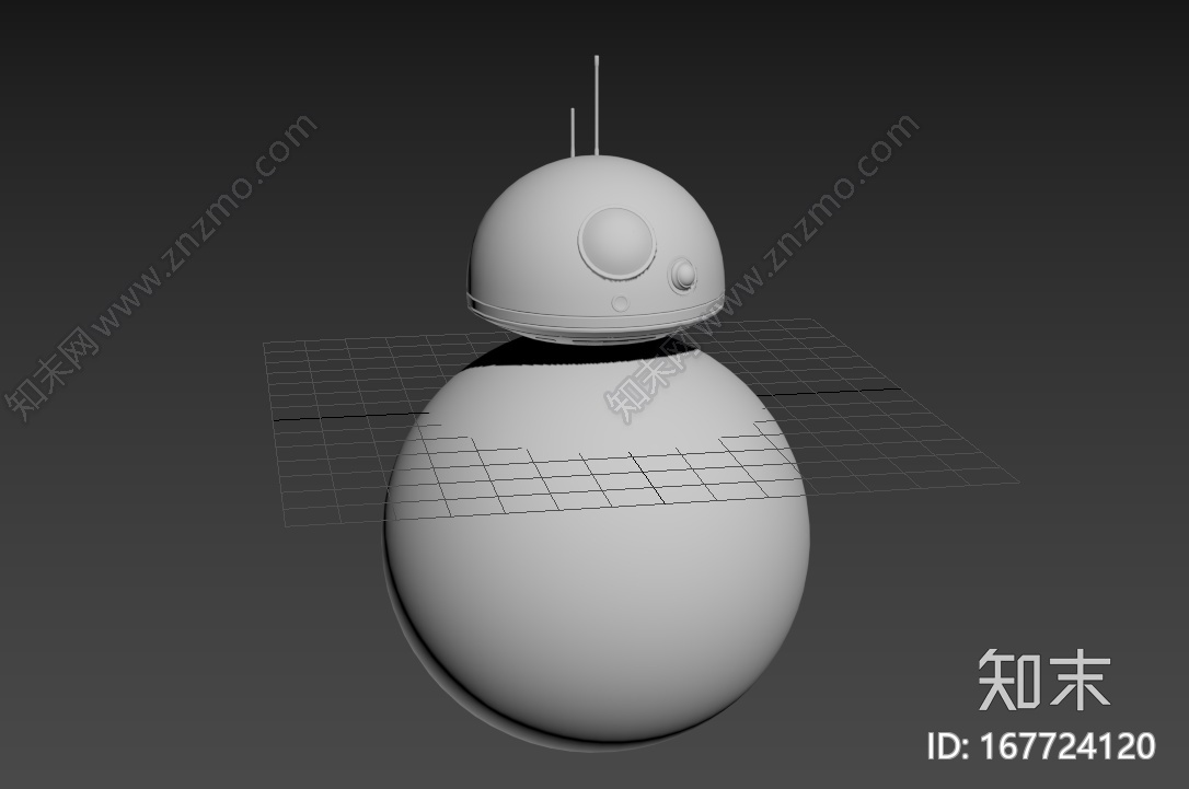 影视动画级别BB8机器人CG模型下载【ID:167724120】