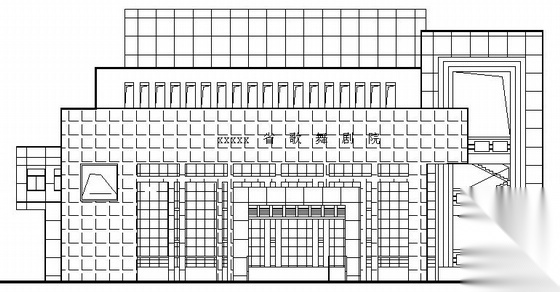 [安徽省]某歌舞剧院续建建筑结构空水施工图cad施工图下载【ID:164866181】