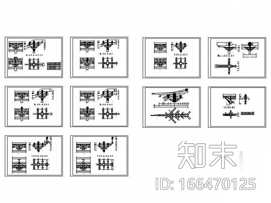 [古建筑]各式斗拱节点详图施工图下载【ID:166470125】