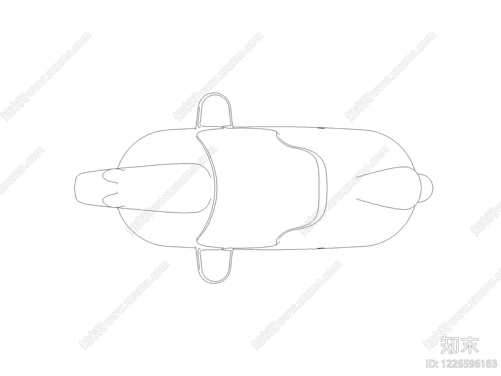 沙发cad施工图下载【ID:1226596183】
