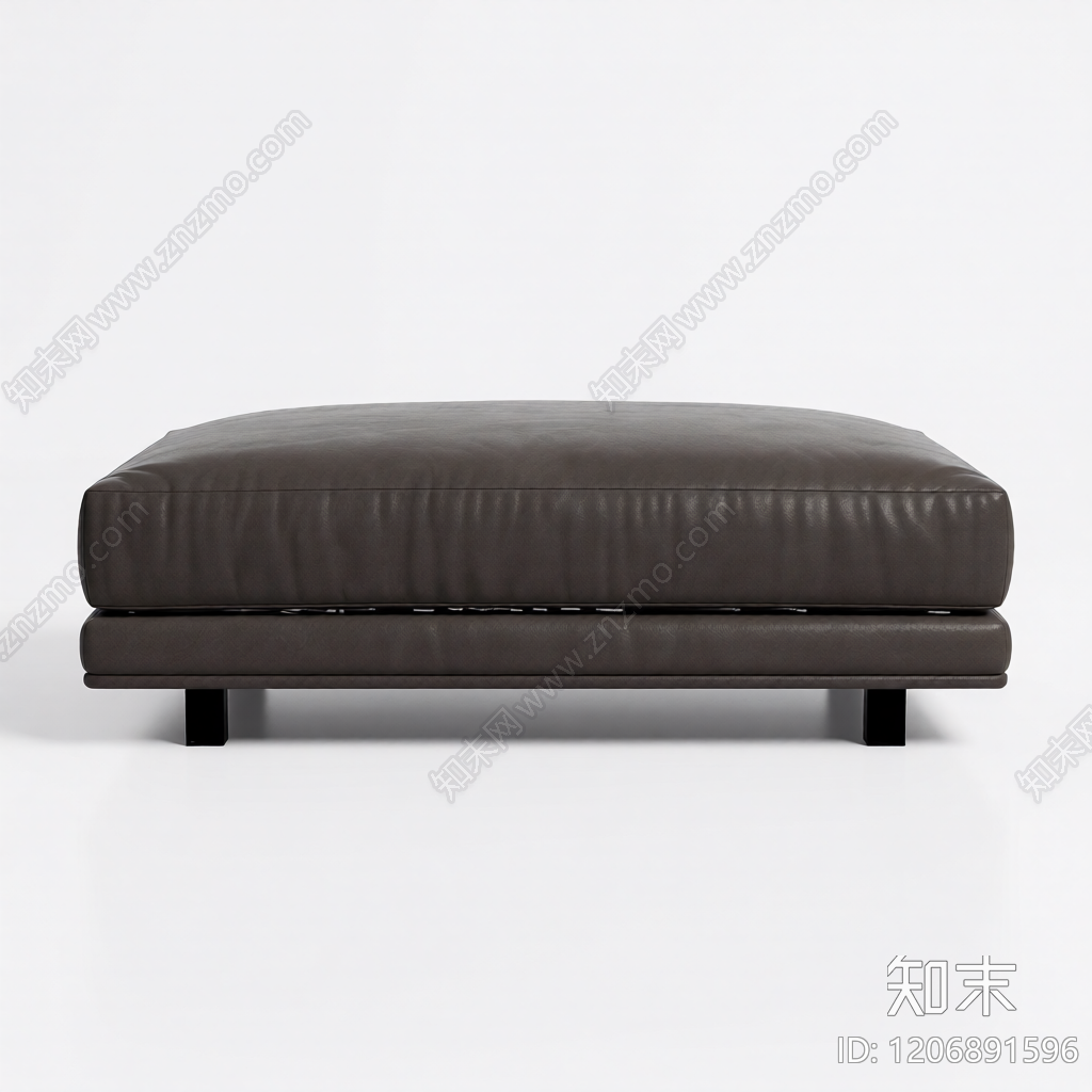 深色布艺脚凳3D模型下载【ID:1206891596】