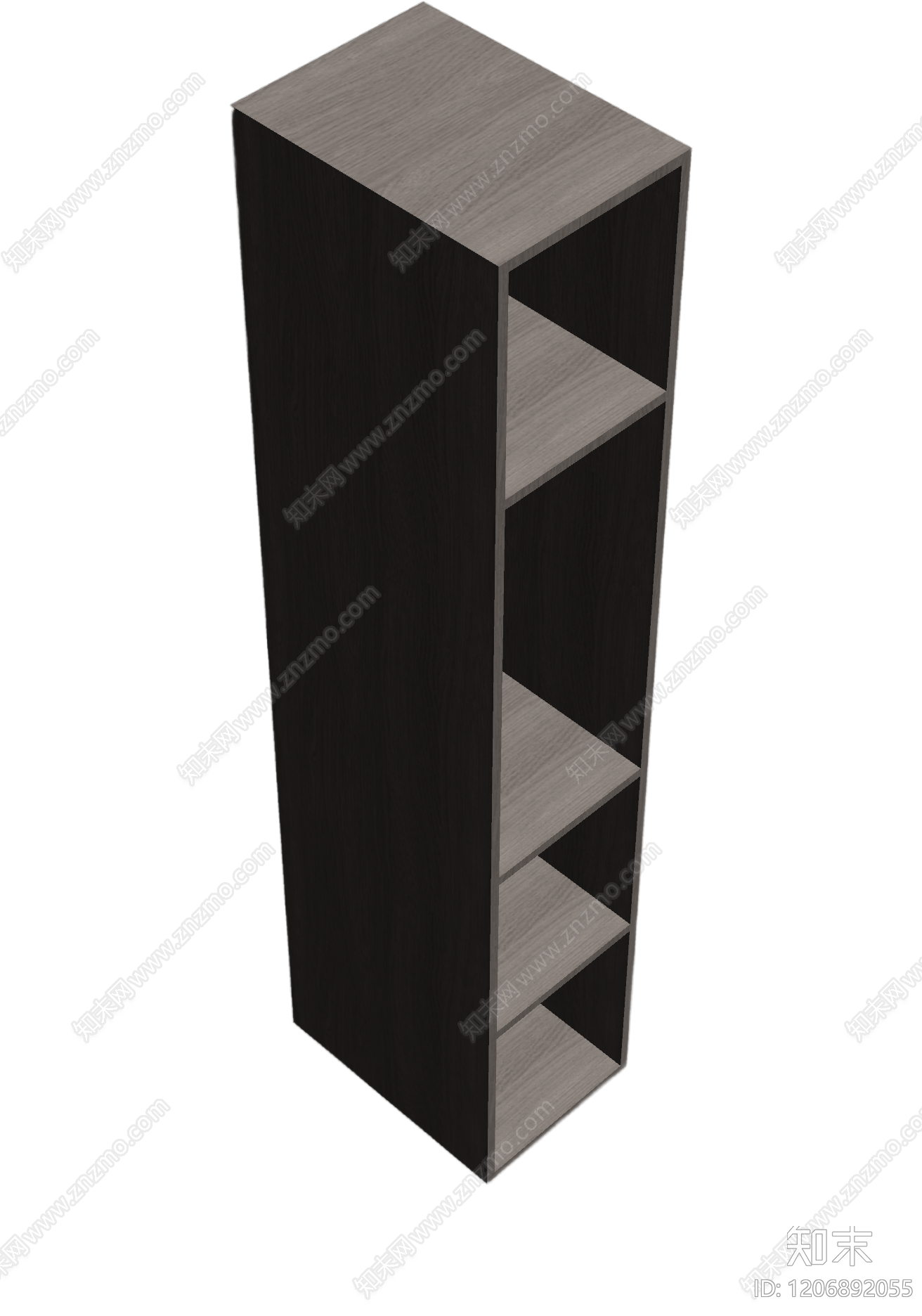 木质书架柜体3D模型下载【ID:1206892055】