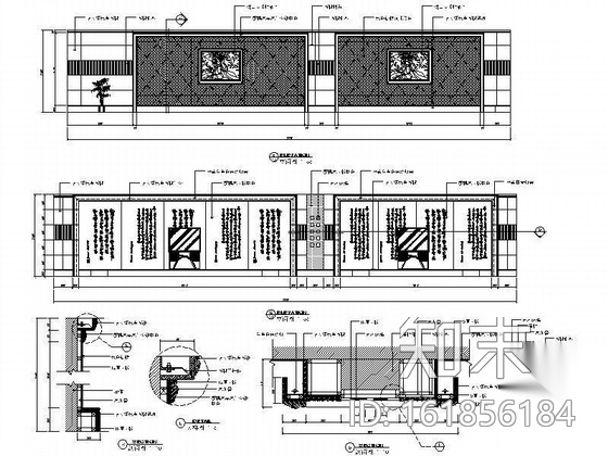 三层洗浴中心装修图纸施工图下载【ID:161856184】