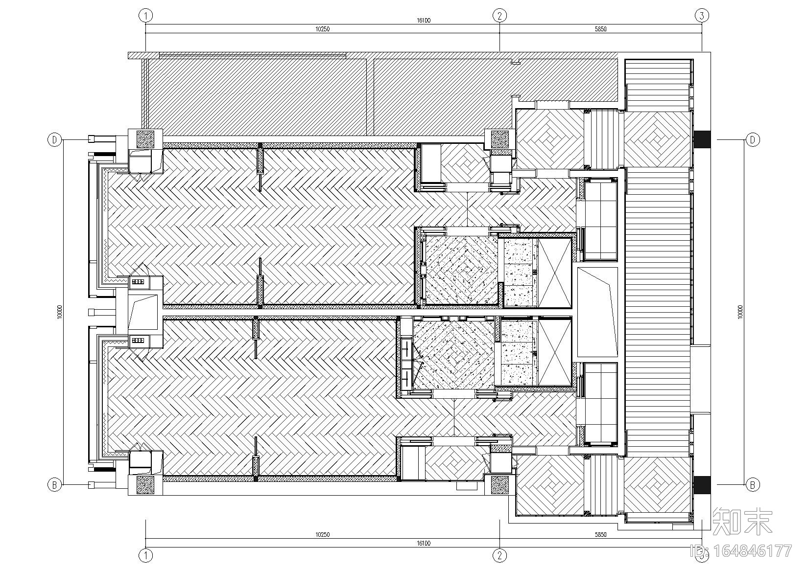 [北京]华尔道夫酒店客房样板间深化施工图施工图下载【ID:164846177】