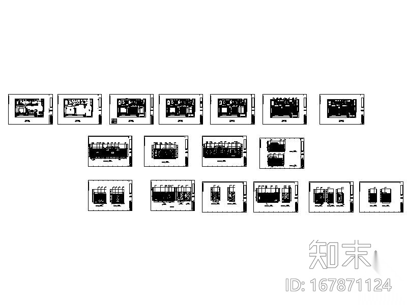 36平方某酒店豪华套房装修图cad施工图下载【ID:167871124】