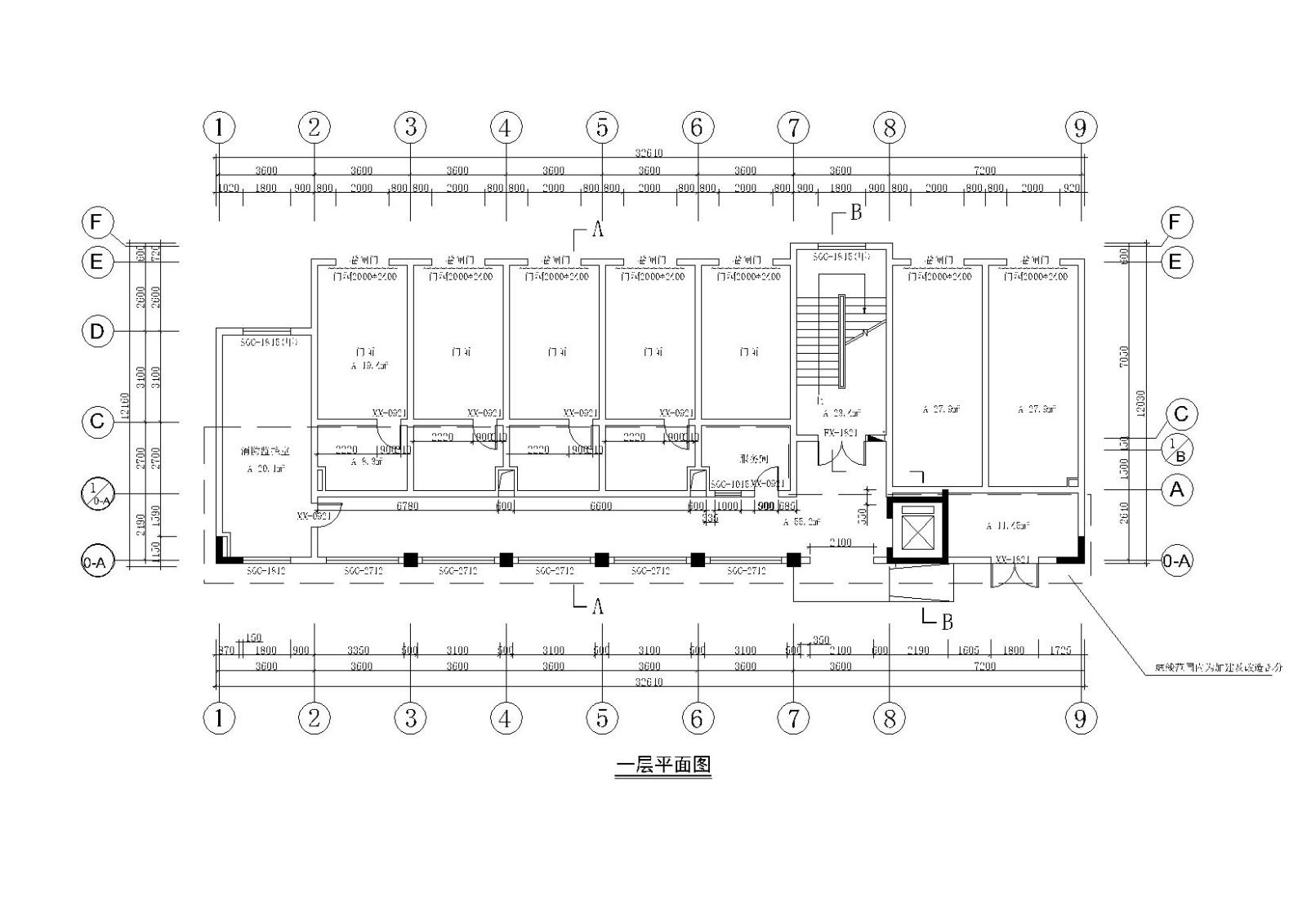 北方某四层中式大酒店建筑设计施工图cad施工图下载【ID:151516125】