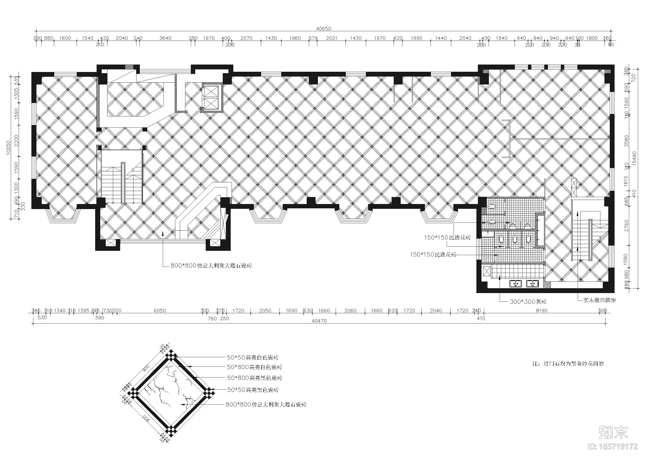 [新疆]乌鲁木齐天域阁装饰施工图+实景拍摄cad施工图下载【ID:165719172】