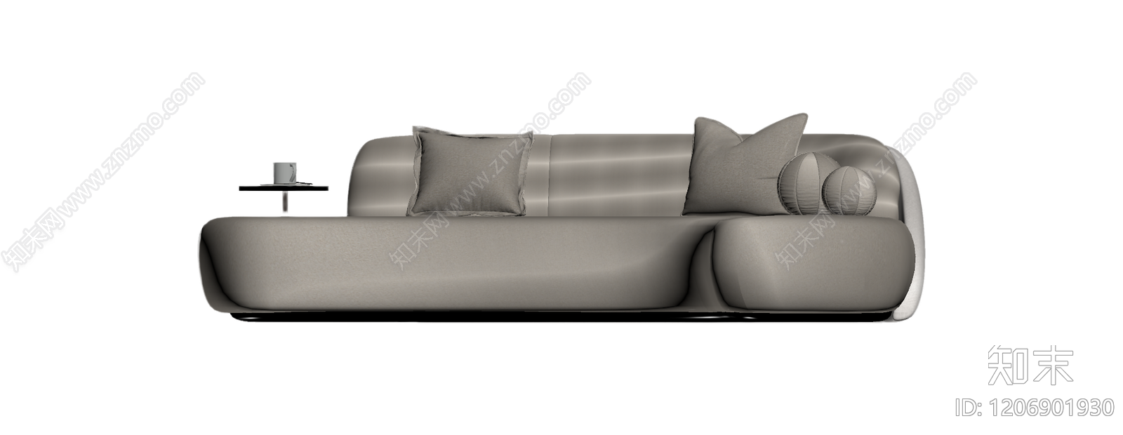 现代弧形沙发组合3D模型下载【ID:1206901930】